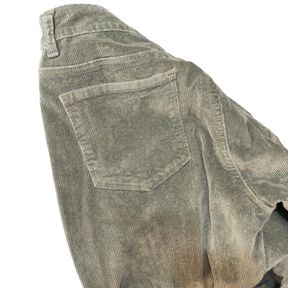 Flamingo Women’s Size L mid rise green corduroy boho flare leg pants 3624 - Picture 5 of 8
